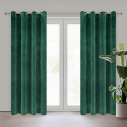 ZASŁONA GOTOWA VILLA 140 X 250 CM CIEMNOZIELONY