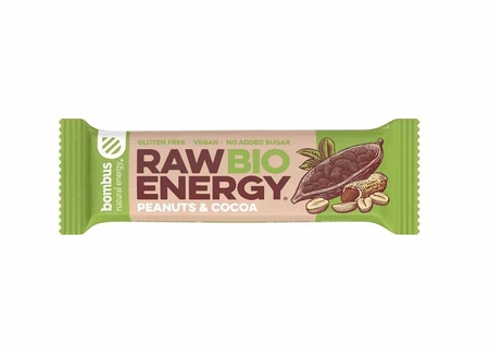 Bombus − Raw Energy, baton orzech ziemny-kakao bezgl. BIO − 50 g