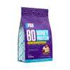 6PAK 80 WHEY PROTEIN odżywka białkowa WPC 908 g smak biała czekolada - truskawka