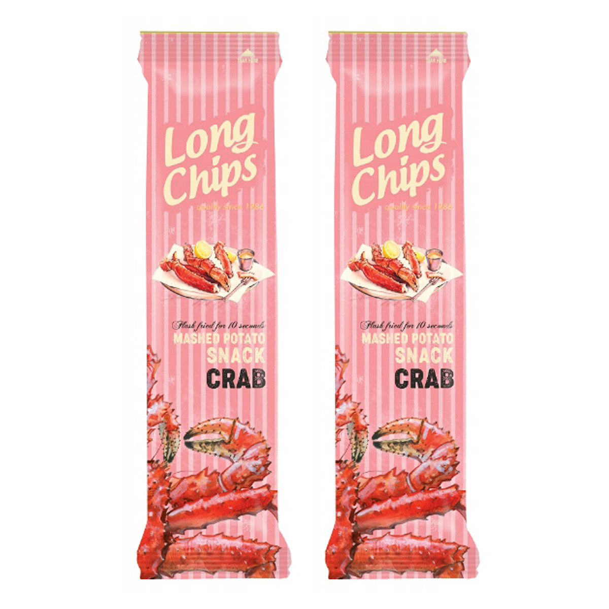 Zestaw 2x Chipsy ziemniaczane o smaku kraba 75 g - Nabea.pl