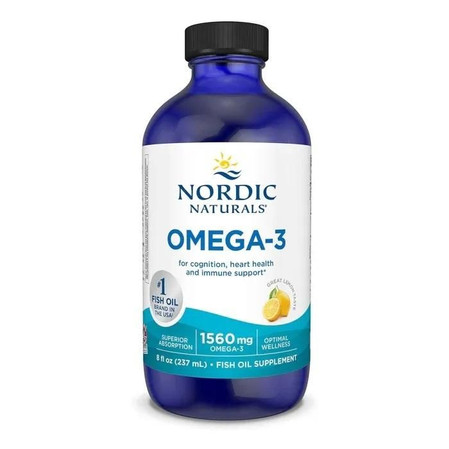 NORDIC NATURALS Omega-3 1560mg Omega-3 kwasy tłuszczowe EPA i DHA 237 ml smak cytryna
