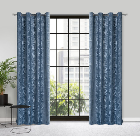 ZASŁONA GOTOWA LIVIA 140 X 250 CM CIEMNONIEBIESKI