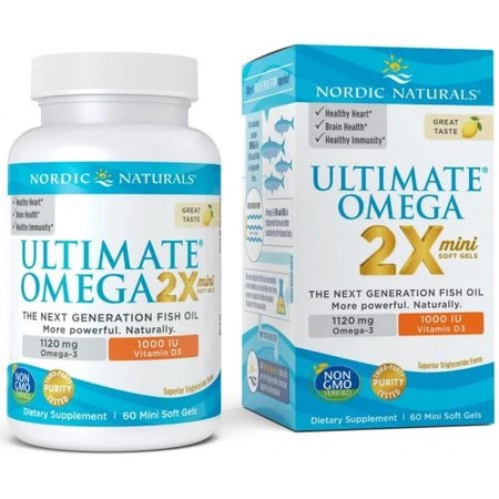 Ultimate Omega 2X Mini with Vitamin D3 (60 kaps.)