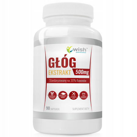 Wish Głóg ekstart 500 mg 90 kaps.