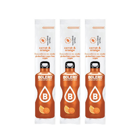 Zestaw: 3x Bolero 3g Carrot & Orange napój w proszku bez cukru