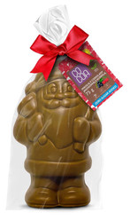 MIKOŁAJ Z CZEKOLADY JAGODOWEJ Z WITAMINĄ C Z ACEROLI BEZ DODATKU CUKRU BIO 75 g - COCOA (PRODUKT SEZONOWY)