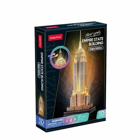 Puzzle 3D Empire State Building 37el LED L539H Cubic Fun