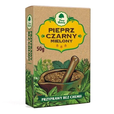 Dary Natury − Pieprz czarny mielony − 50 g