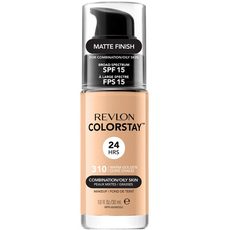 ColorStay podkład z pompką do cery mieszanej i tłustej z kompleksem SoftFlex 310 Warm Golden 30ml