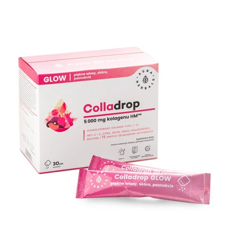 Aura Herbals Colladrop Glow kolagen morski 5000mg - 30 saszetek