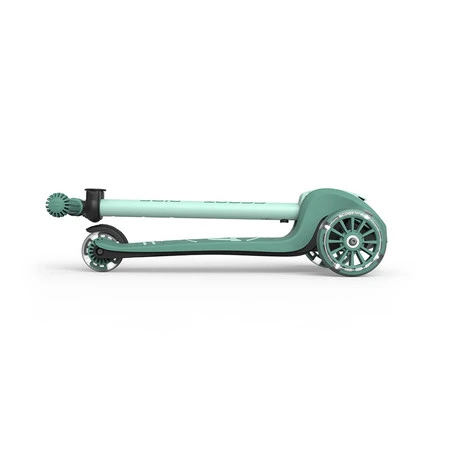 SCOOTANDRIDE Highwaykick 3S Hulajnoga z systemem sterowania 2w1 i kółkami LED składana 3+ Forest