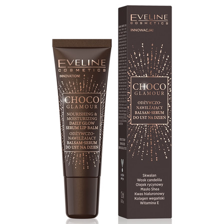 Choco Glamour odżywczo-nawilżający balsam-serum do ust na dzień 12ml