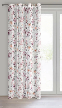 ZASŁONA GOTOWA ABRIL 140 X 240 CM BIAŁY