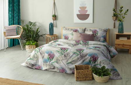 POSZEWKA BOHO 4 45 X 45 CM PUDROWY RÓŻ