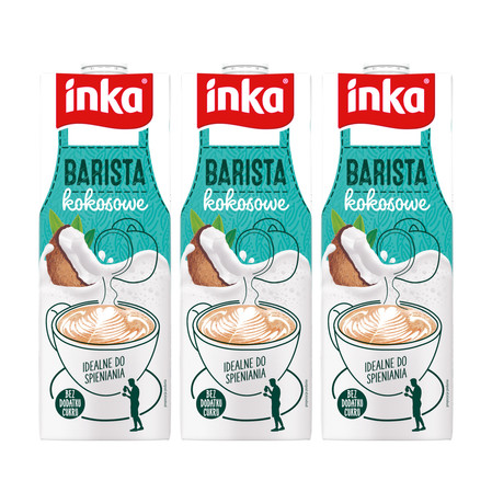 Zestaw: 3x INKA NAPÓJ KOKOSOWY BARISTA 1L