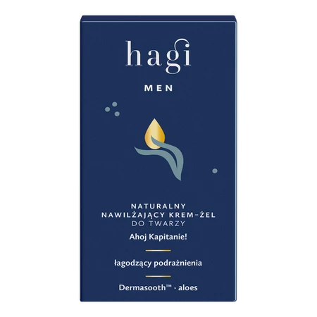Hagi Men- Naturalny nawilżający krem-żel do twarzy Ahoj Kapitanie50ml