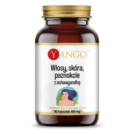 Yango − Włosy, skóra, paznokcie z ashwagandhą − 90 kaps.