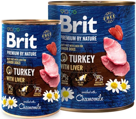 BRIT Premium by Nature TURKEY Indyk Rumianek 400g