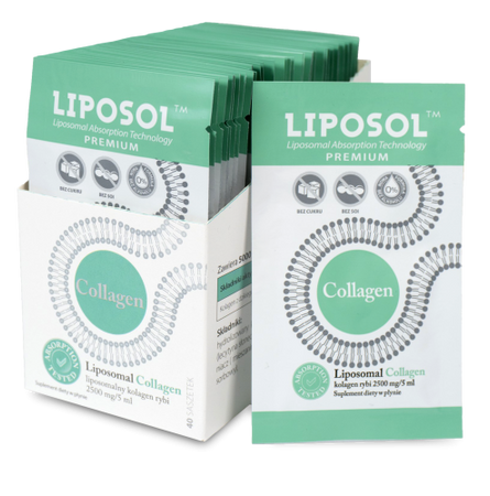 Liposol Liposomalny Collagen rybi 2500mg 5ml x 40 sasz.