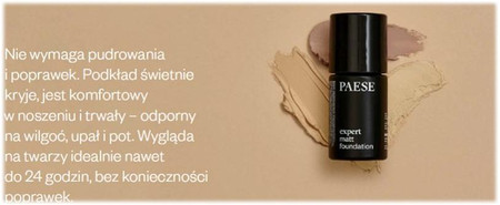 Paese Expert Matt Foundation specjalistyczny podkład matujący 500W Light Beige 30ml