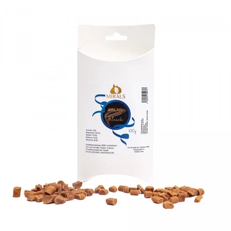 MIRALS Lachs Snack - przysmaki treningowe z mięsa łososia (100g)