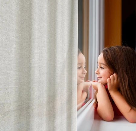 ZASŁONA GOTOWA ANITA 140 X 250 CM NATURALNY