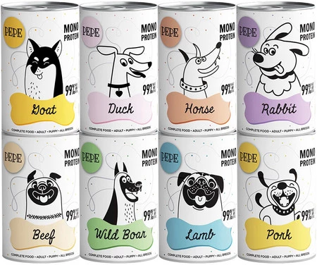 PAKA ZWIERZAKA PEPE Mono Protein Rabbit Królik 400g