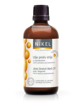Nikel, Naturalny olejek do ciała z soku z mandarynki zapobiegający i rozjaśniający już istniejące rozstępy, 100 ml