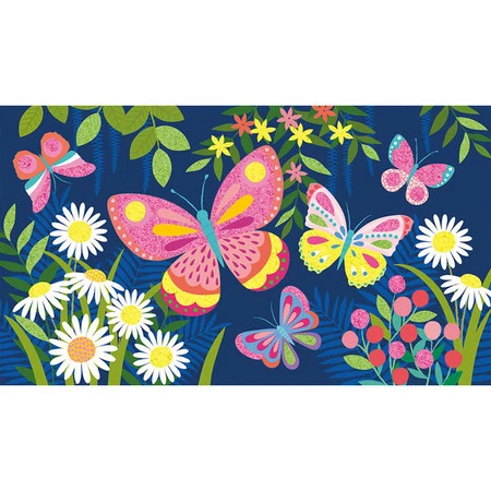 Janod Zestaw kreatywny Fluorescencyjny piasek Motyle 6+