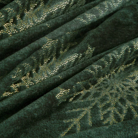 Koc świąteczny 150x200 cm zielono-złoty