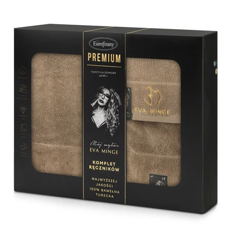 Komplet Ręczników Gaja 46 x 36 x 7 cm, Beżowy