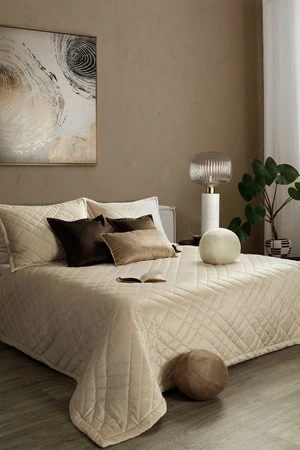 Eurofirany Narzuta Ria6 170 x 210 cm kolor Kremowy