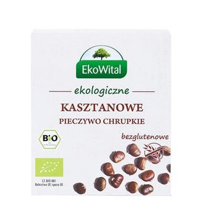 EkoWital - Pieczywo chrupkie kasztanowe bezglutenowe, BIO - 100 g