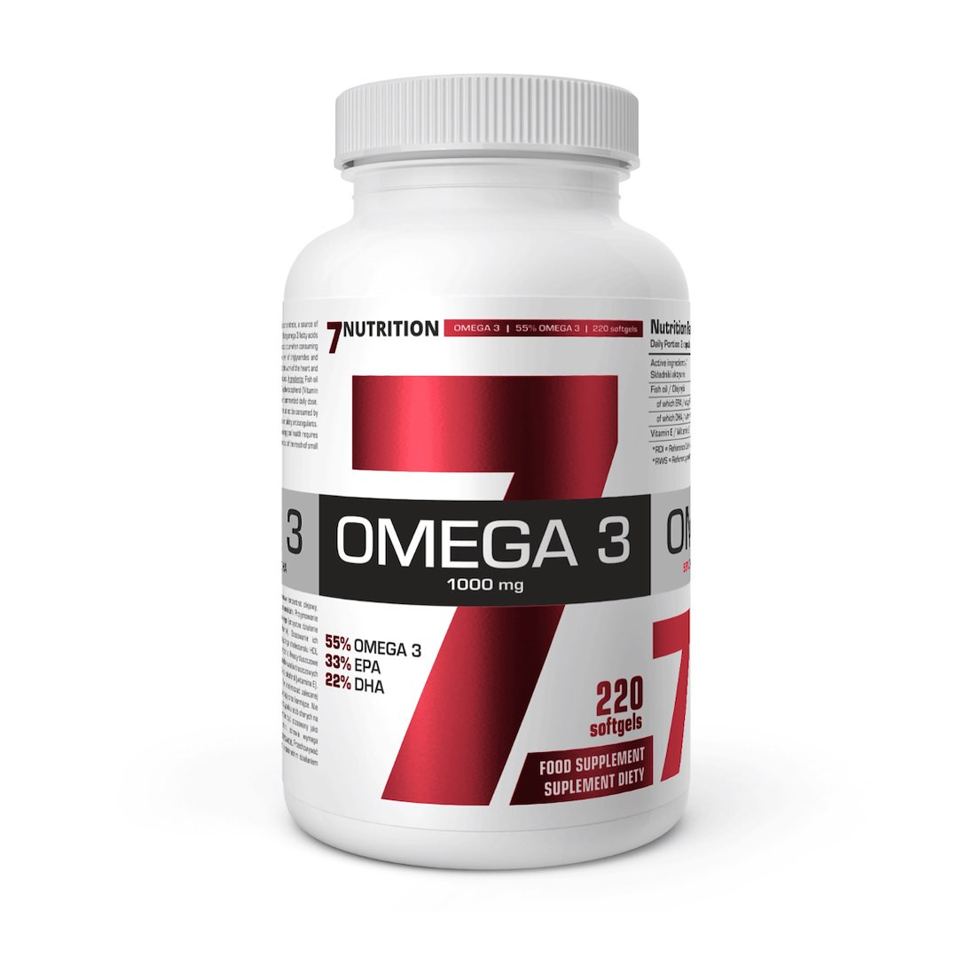 7Nutrition Omega-3 55% 1000mg - 220 kaps. - Nabea.pl