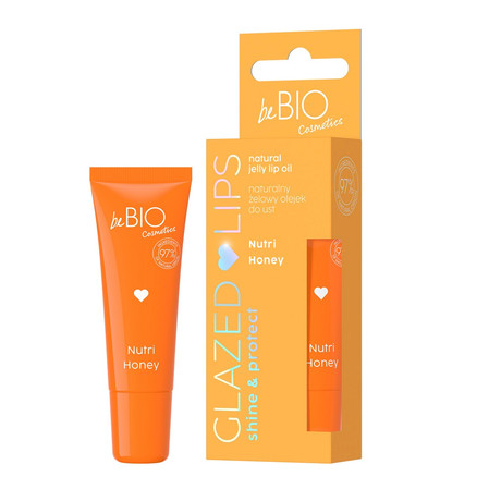 beBIO Glazed Lips naturalny żelowy olejek do ust Nutri Honey 10ml