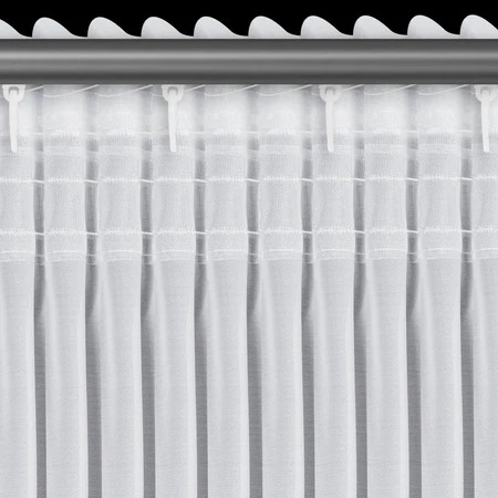 FIRANA GOTOWA KATHY NA TAŚMIE 140 X 270 CM BIAŁY