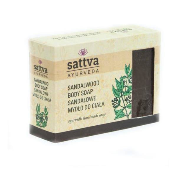 Zestaw 2x Sattva - Mydło do ciała w kostce glicerynowe Drzewo Sandałowe 125g - Nabea.pl