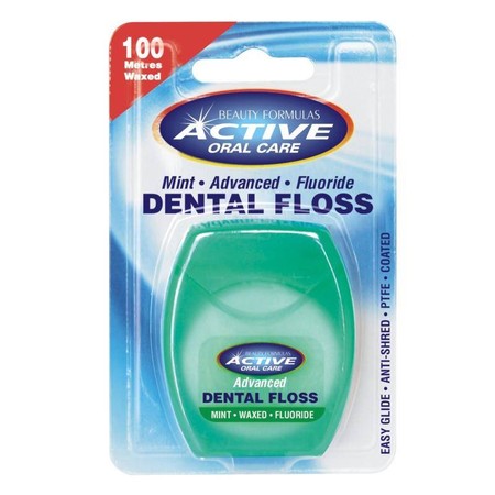 Beauty Formulas Active Oral Care nić dentystyczna Mint 100 metrów