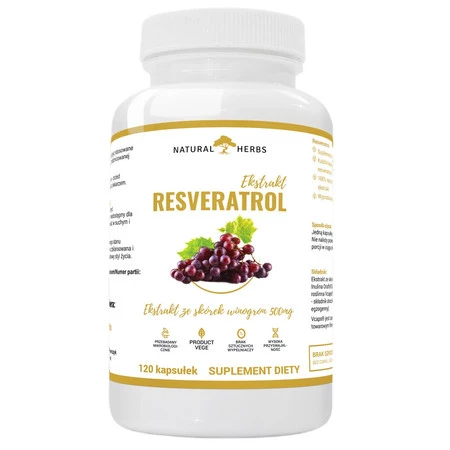 Altopharma Natural Herbs Resveratrol Ekstrakt 500mg 120 kaps.