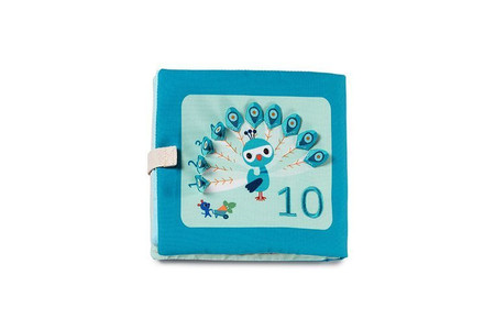 Lilliputiens Miękka książeczka edukacyjna do nauki liczenia 1, 2, 3... 18 m+
