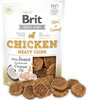 BRIT JERKY Snack CHICKEN Meaty Coins Drób Owady 200g