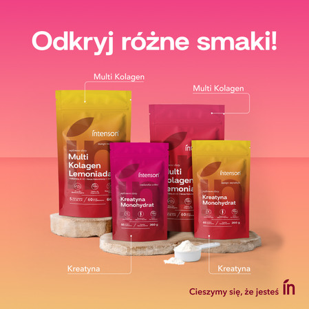 Intenson Kreatyna Monohydrat smak truskawka-arbuz 260g