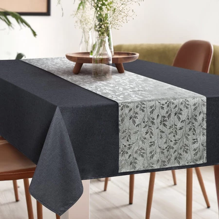 OBRUS ANITA 6 140 X 260 CM STALOWY