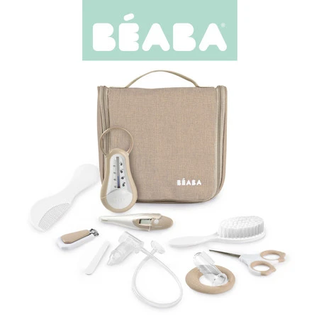 Beaba Kosmetyczka z 10 akcesoriami do pielęgnacji niemowląt Clay