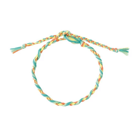 Janod Zestaw kreatywny do tworzenia biżuterii Tęczowe bransoletki 30 szt. 8+