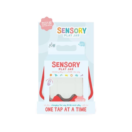 Glo Pals, Słoik sensoryczny do napełnienia wodą, kolor czerwony