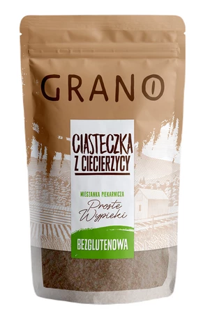 MIESZANKA NA CIASTECZKA Z CIECIERZYCY BEZGLUTENOWA 400 g - GRANO