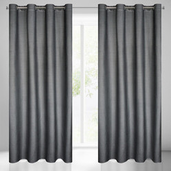 ZASŁONA GOTOWA DARCY 140 X 250 CM CZARNY