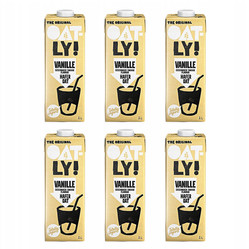 Zestaw: 6x Oatly Napój Owsiany o Smaku Waniliowym 1L