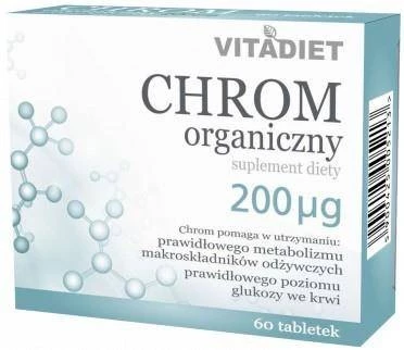 Vitadiet Chrom Organiczny 200 Mcg 60 Tabl.